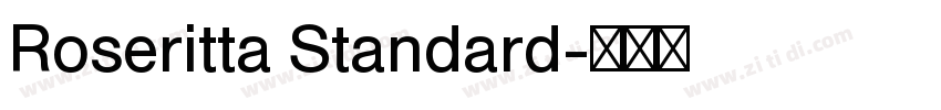 Roseritta Standard字体转换